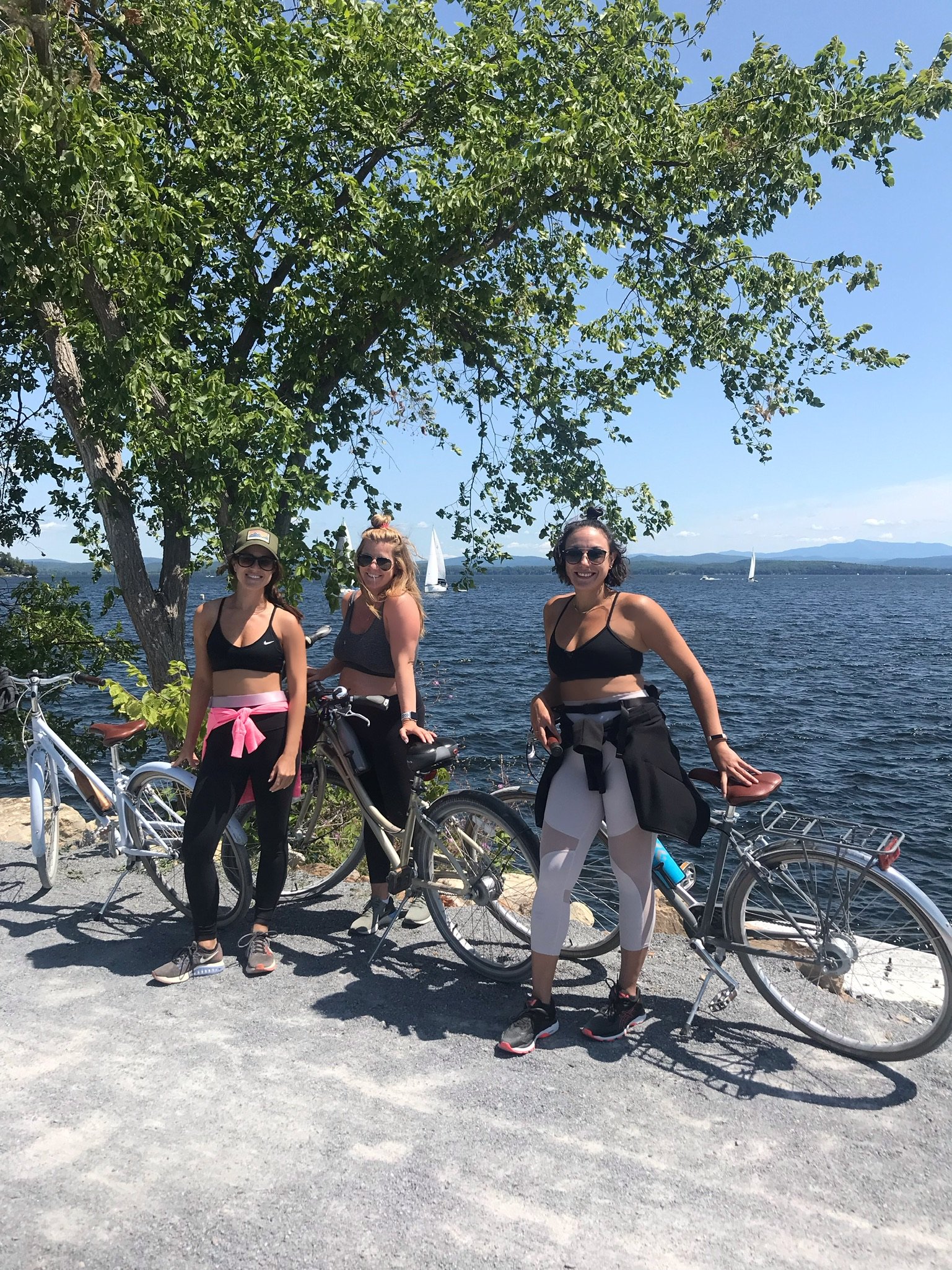 Biking Burlington's bike path